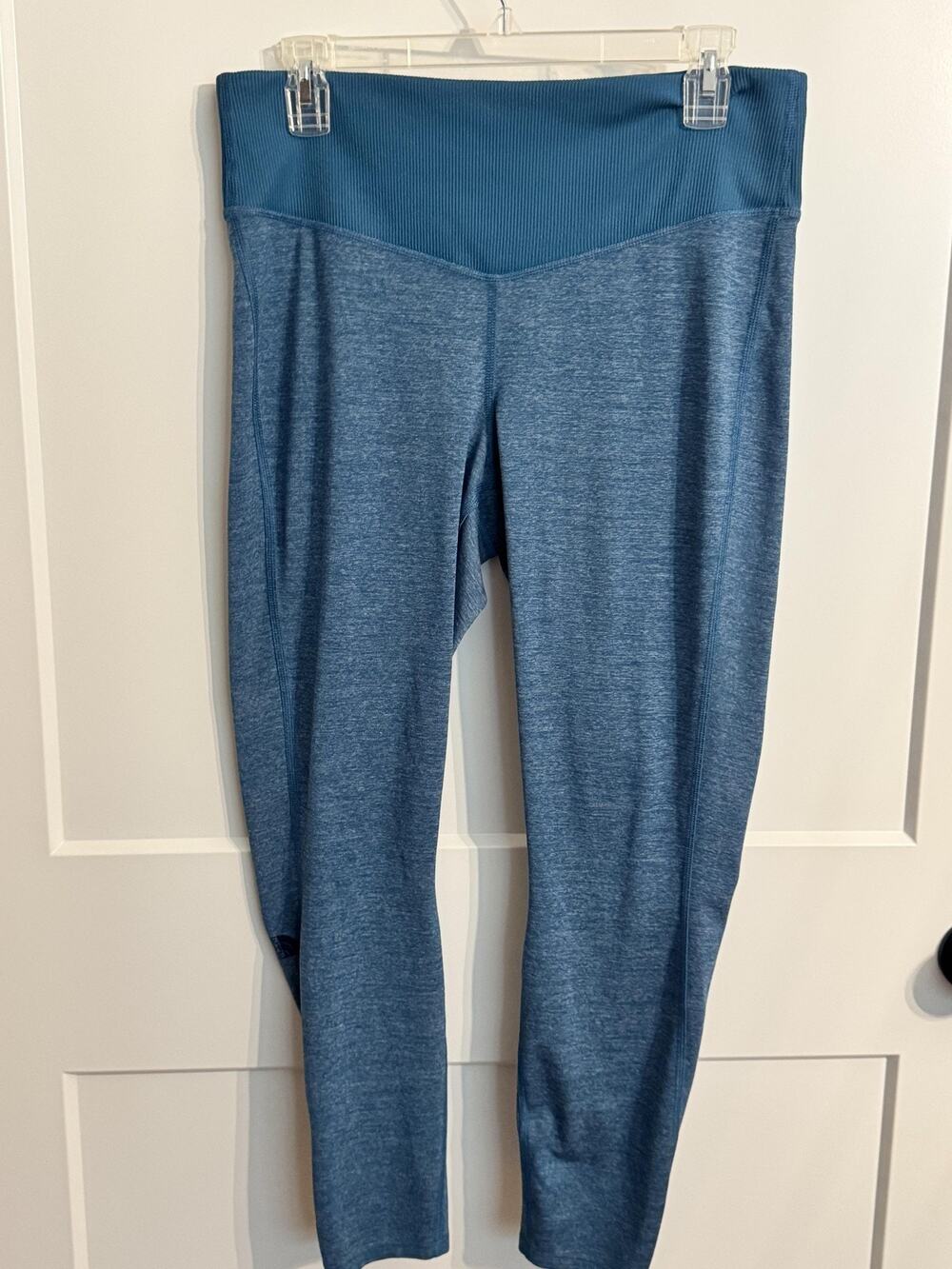 The North Face Leggings Sz XL Blue UPF 40+ Ankle High Waist Stretch Hiking Yoga
